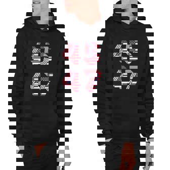 45 47 Trump 2024 President Hoodie - Monsterry