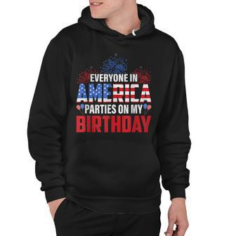 4Th Of July Birthday Funny Bday Born On 4Th Of July Hoodie - Seseable