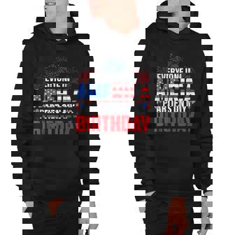 4Th Of July Birthday Funny Bday Born On 4Th Of July Hoodie - Seseable
