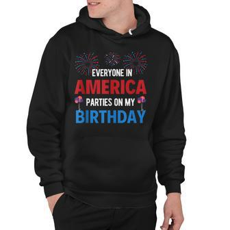 4Th Of July Birthday Funny Birthday Born On 4Th Of July Hoodie - Seseable