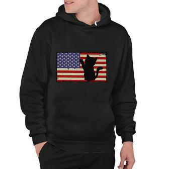 4Th Of July Cat Meowica Cat Lover Hoodie - Monsterry DE