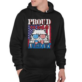 4Th Of July Proud To Be An American Cat Lover Hoodie - Monsterry UK