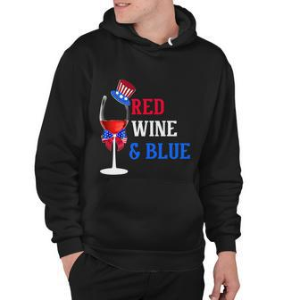 4Th Of July Red White And Blue Wine Glass Firework Drinker Tshirt Hoodie - Monsterry CA