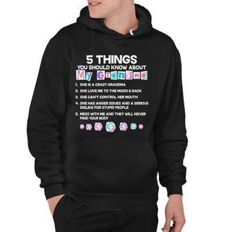 5 Things You Should Know About My Grandma V2 Hoodie - Thegiftio UK