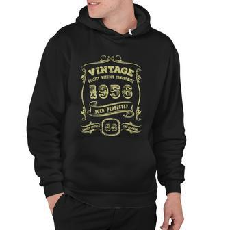 66Th Birthday Gift Gold Vintage 1956Age Perfectly Essential  Graphic Design Printed Casual Daily Basic V2 Hoodie