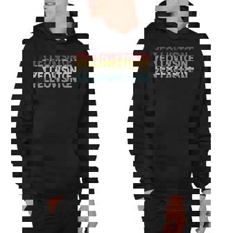 70S Usa - Retro Vintage Yellowstone National Park Hoodie - Thegiftio