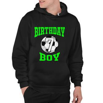7Th Birthday Boy Shirt Soccer Shirt 7 Years Old Kid Hoodie - Monsterry AU