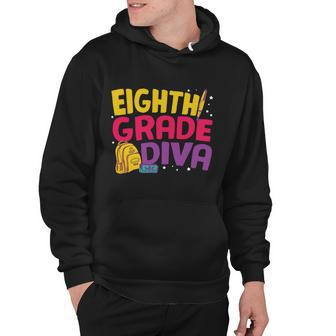 8Th Grade Diva First Day Of School Graphic Tees For Teacher Student Hoodie - Monsterry