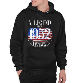 A Legend Since 1952 Vintage Usa Flag 70Th Birthday Tshirt Hoodie - Monsterry