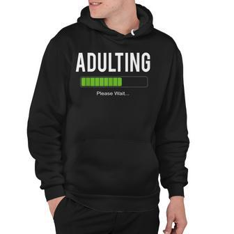 Adult 18Th Birthday Adulting For 18 Years Old Girls Boys Hoodie - Seseable