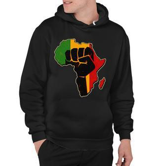 African Black Power Fist Tshirt Hoodie - Monsterry