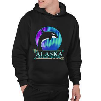Alaska State Pride Alaska Northern Lights Alaskan Orca Whale Hoodie - Thegiftio