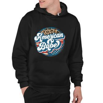 All American Babe Cute Funny 4Th Of July Independence Day Graphic Plus Size Top Hoodie - Monsterry