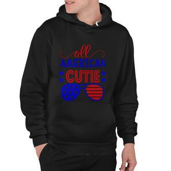 All American Cutie Sunglasses 4Th Of July Independence Day Patriotic Hoodie - Monsterry