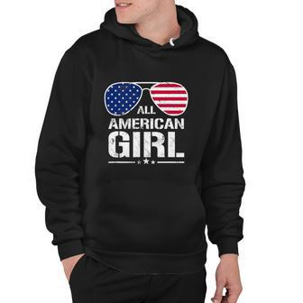 All American Girl 4Th Of July Independence Hoodie - Monsterry