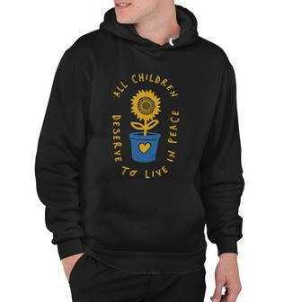 All Children Deserve To Live In Peace Rights Of Children Hoodie - Thegiftio UK