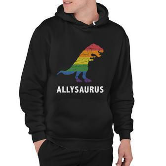 Ally Lgbt Pride Allysaurus Dinosaur Tshirt Hoodie - Monsterry