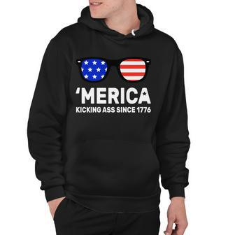 America Kicking Ass Since 1776 Tshirt Hoodie - Monsterry