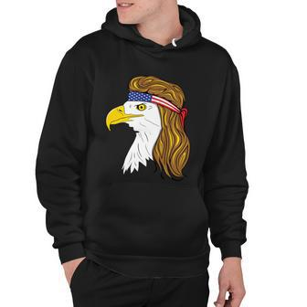 American Bald Eagle Mullet 4Th Of July Funny Usa Patriotic Cute Gift Hoodie - Monsterry