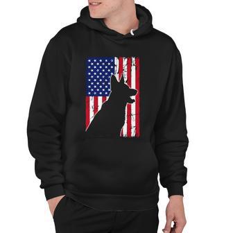 American Flag German Shepherd Dog Dad Mom Puppy Patriotic Gift Hoodie - Monsterry AU