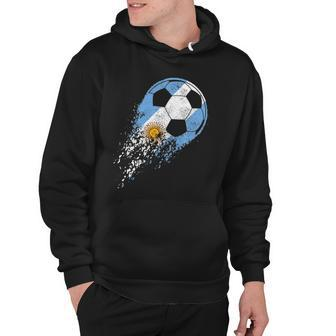 Argentina Soccer Argentinian Flag Pride Soccer Player Hoodie | Mazezy