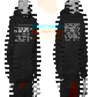 Aspen Colorado Ski Sunset Mountain Hoodie - Monsterry