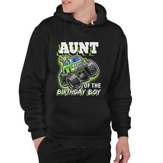 Aunt Of The Birthday Boy Monster Truck Birthday Gift Hoodie - Monsterry