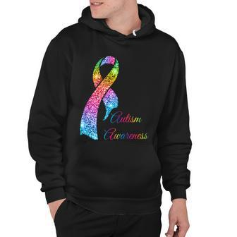Autism Awareness Sparkle Glitter Ribbon Tshirt Hoodie - Monsterry