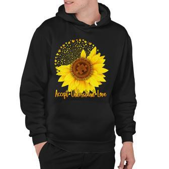 Autism Awareness Sunflower Puzzle Hoodie - Monsterry