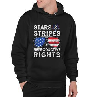 Aviator Us Flag Sunglasses Stars Stripes Reproductive Rights Hoodie - Monsterry
