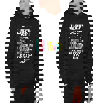 Awesome Library Where The Adventure Begins Men Hoodie - Thegiftio