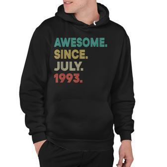 Awesome Since July 1993 Vintage 29Th Birthday Hoodie - Seseable