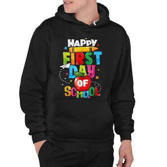 Back To School Teachers Kids Child Happy First Day Of School Hoodie - Seseable