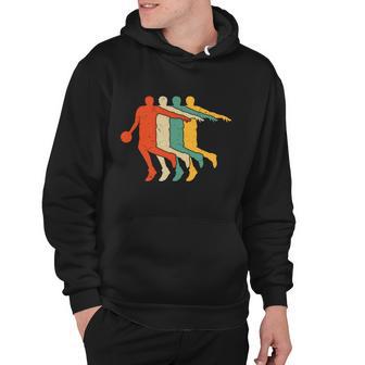 Basketball Player Vintage Silhouette Basketball Player Basketball Lover Hoodie - Monsterry CA