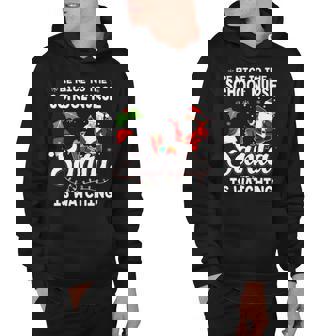 Be Nice To The School Nurse Santa Is Watching Hoodie - Thegiftio