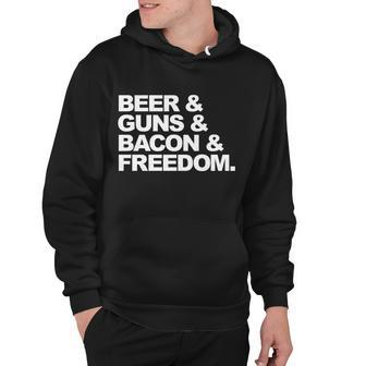 Beer Guns Bacon & Freedom Tshirt Hoodie - Monsterry UK