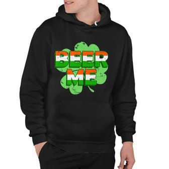 Beer Me St Patricks Day Irish Flag Clover Hoodie - Thegiftio UK
