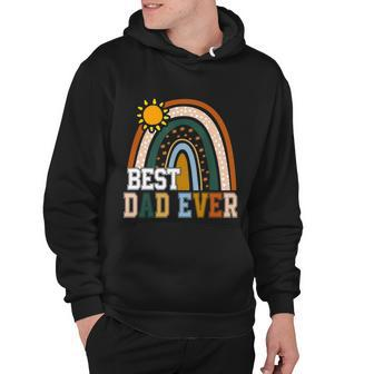 Best Dad Ever Rainbow Funny Fathers Day From Wife Daughter Gift Hoodie - Monsterry DE