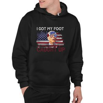 Biden Falls Off His Bike I Got My Foot Caught Up Bicycle Hoodie - Monsterry