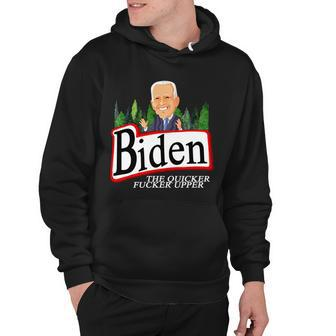Biden The Quicker Fucker Upper Funny Cartoon Tshirt Hoodie - Monsterry