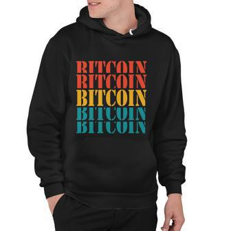 Bitcoin Retro Vintage S V G T Hoodie - Monsterry