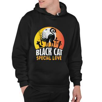 Black Cat Special Love Cat Halloween Quote V2 Hoodie - Thegiftio UK