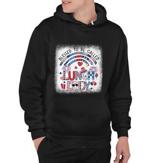 Bleached Blessed To Be Called Lunch Lady 4Th Of July Cool Gift Hoodie - Monsterry AU