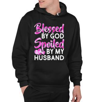 Blessed By God Spoiled By Husband Tshirt Hoodie - Monsterry