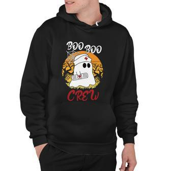 Boo Boo Crew Ghost Halloween Quote Hoodie - Monsterry AU
