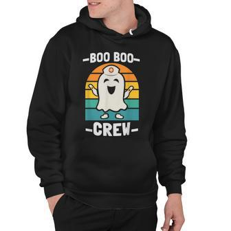 Boo Boo Crew Nurses Rn Ghost Women Nurse Halloween Hoodie - Seseable