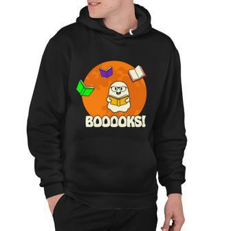 Booooks Ghost Boo Halloween Quote Hoodie - Monsterry CA