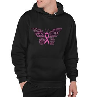 Breast Cancer Awareness Butterfly Ribbon Quotes Hoodie - Thegiftio UK