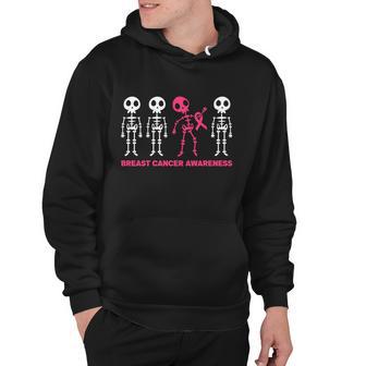 Breast Cancer Awareness Sleleton Halloween Quote Hoodie - Monsterry UK