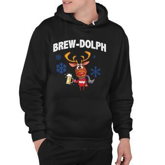 Brew-Dolph Christmas Reindeer Tshirt Hoodie - Monsterry